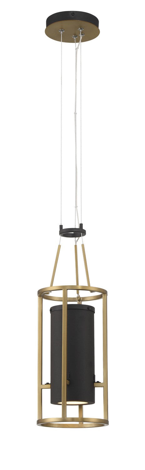 Minka-Lavery Levitation 5085-781-L Pendant Light - Soft Brass And Sand Coal