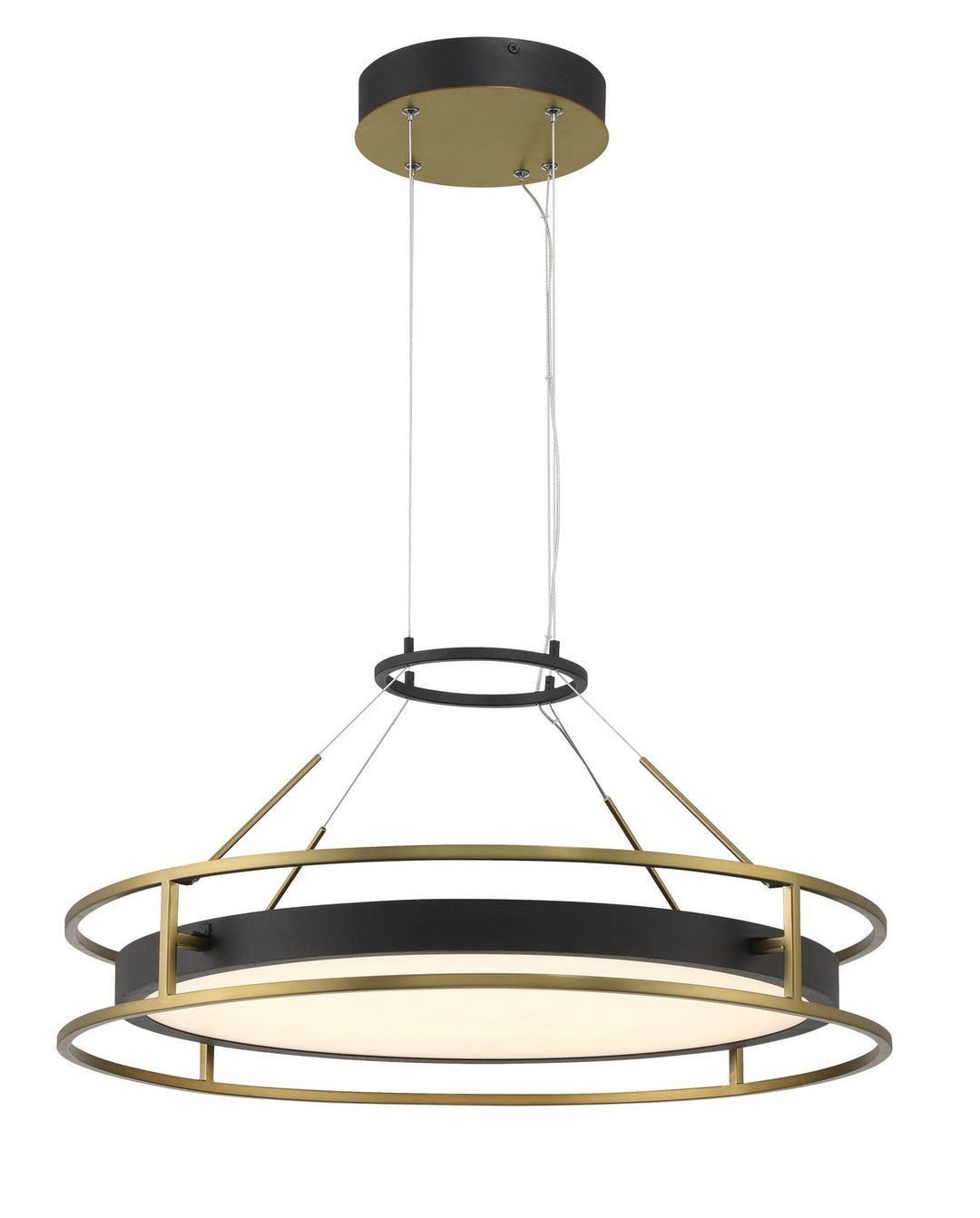 Minka-Lavery Levitation 5087-781-L Pendant Light - Soft Brass And Sand Coal