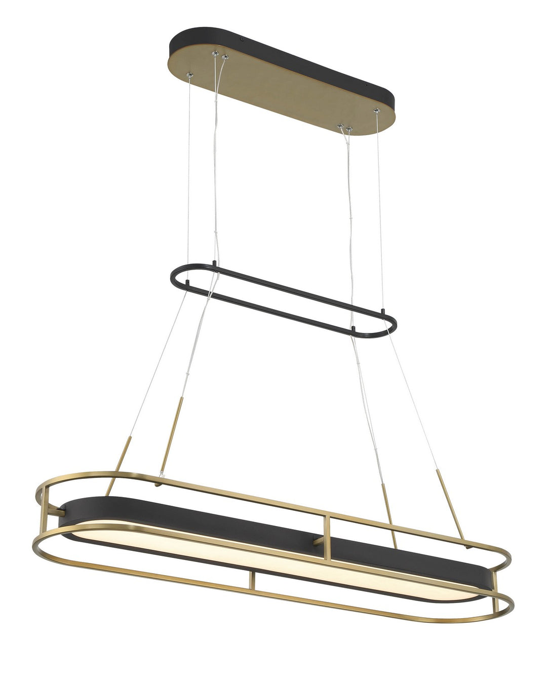 Minka-Lavery Levitation 5088-781-L Pendant Light - Soft Brass And Sand Coal