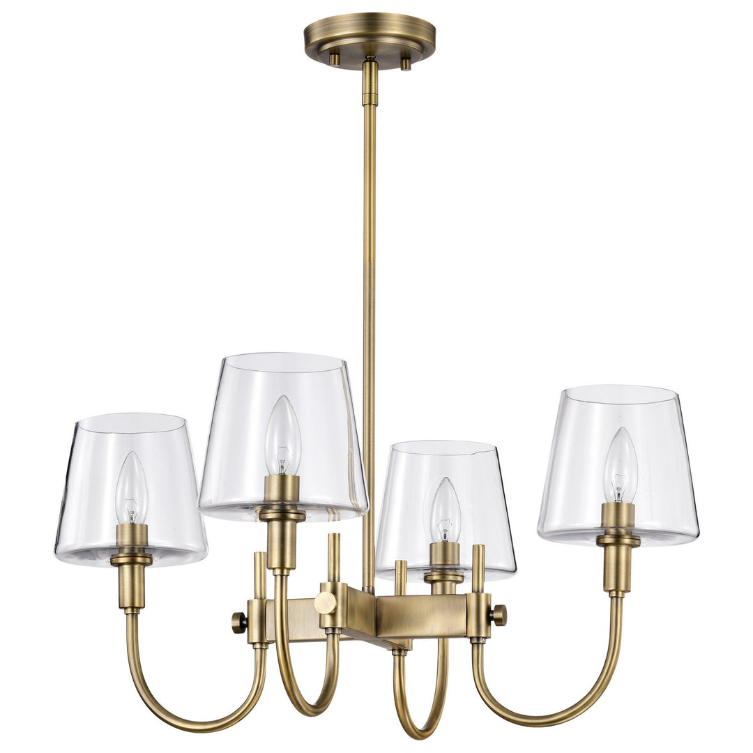 Nuvo Brookside 60-7885 Chandelier Light - Vintage Brass