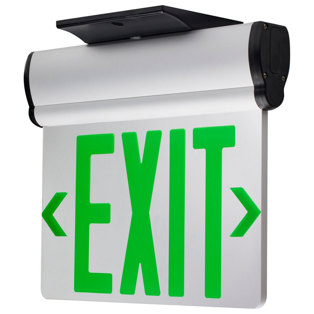 Satco Lighting 67-110   Led Exit Light Silver