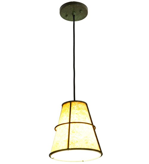 Meyda Tiffany Cilindro 135678 Pendant Light - Weathered Brass, Custom