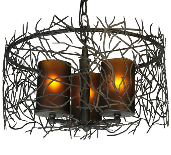 Meyda Tiffany Twigs 135707 Chandelier Light - Timeless Bronze