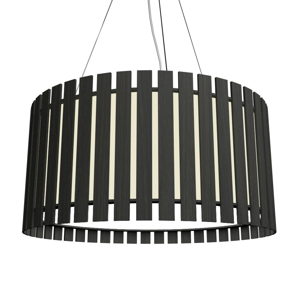 Accord Slatted 1094LED.44 Pendant Light - Charcoal