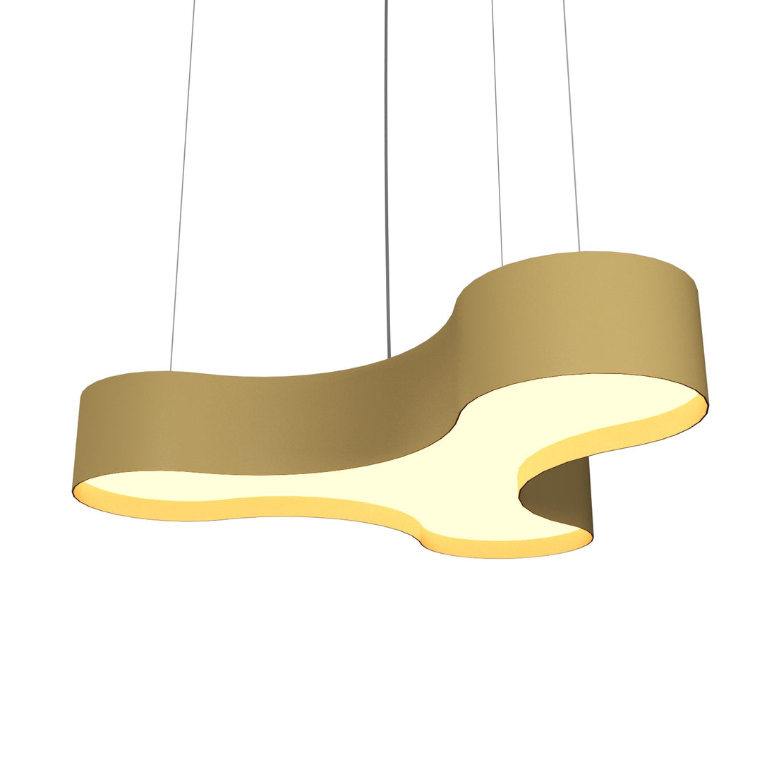 Accord Organic 1222LED.38 Pendant Light - Pale Gold