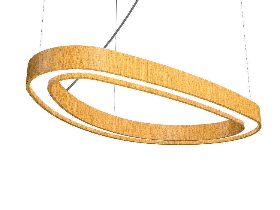 Accord Organic 1330LED.43 Pendant Light - Cathedral Freijo