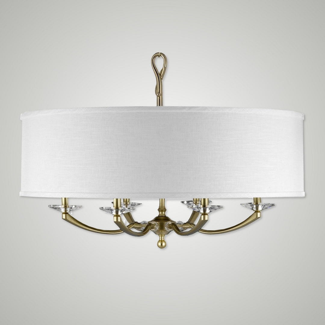 American Brass & Crystal Kensington CH5426-36G-ST-HL Chandelier Light - Old Brass