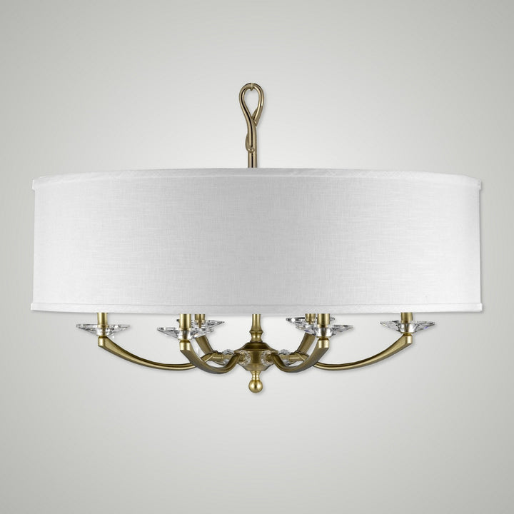 American Brass & Crystal Kensington CH5426-36G-ST-HL Chandelier Light - Old Brass