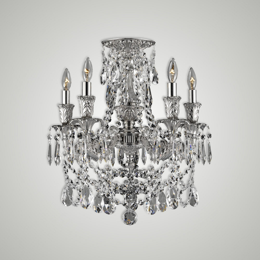 American Brass & Crystal Finisterra FM2065-O-U-08G-ST Ceiling Light - Silver