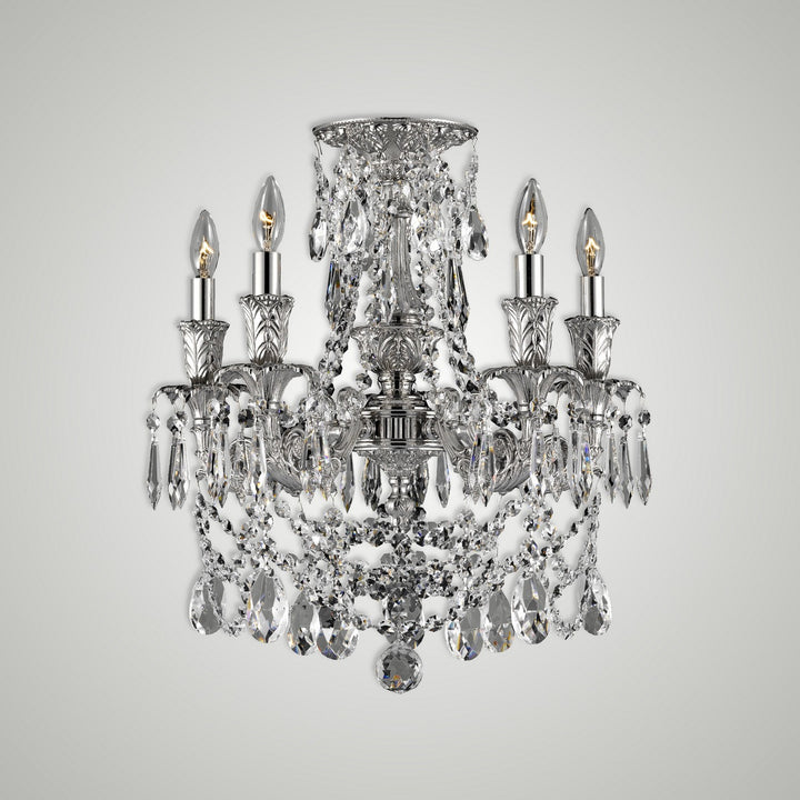 American Brass & Crystal Finisterra FM2065-O-U-08G-ST Ceiling Light - Silver