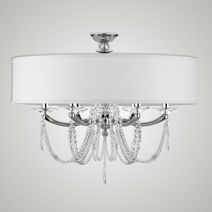 American Brass & Crystal Kensington FM5476-U-38G-ST-HL Ceiling Light - Polished Nickel
