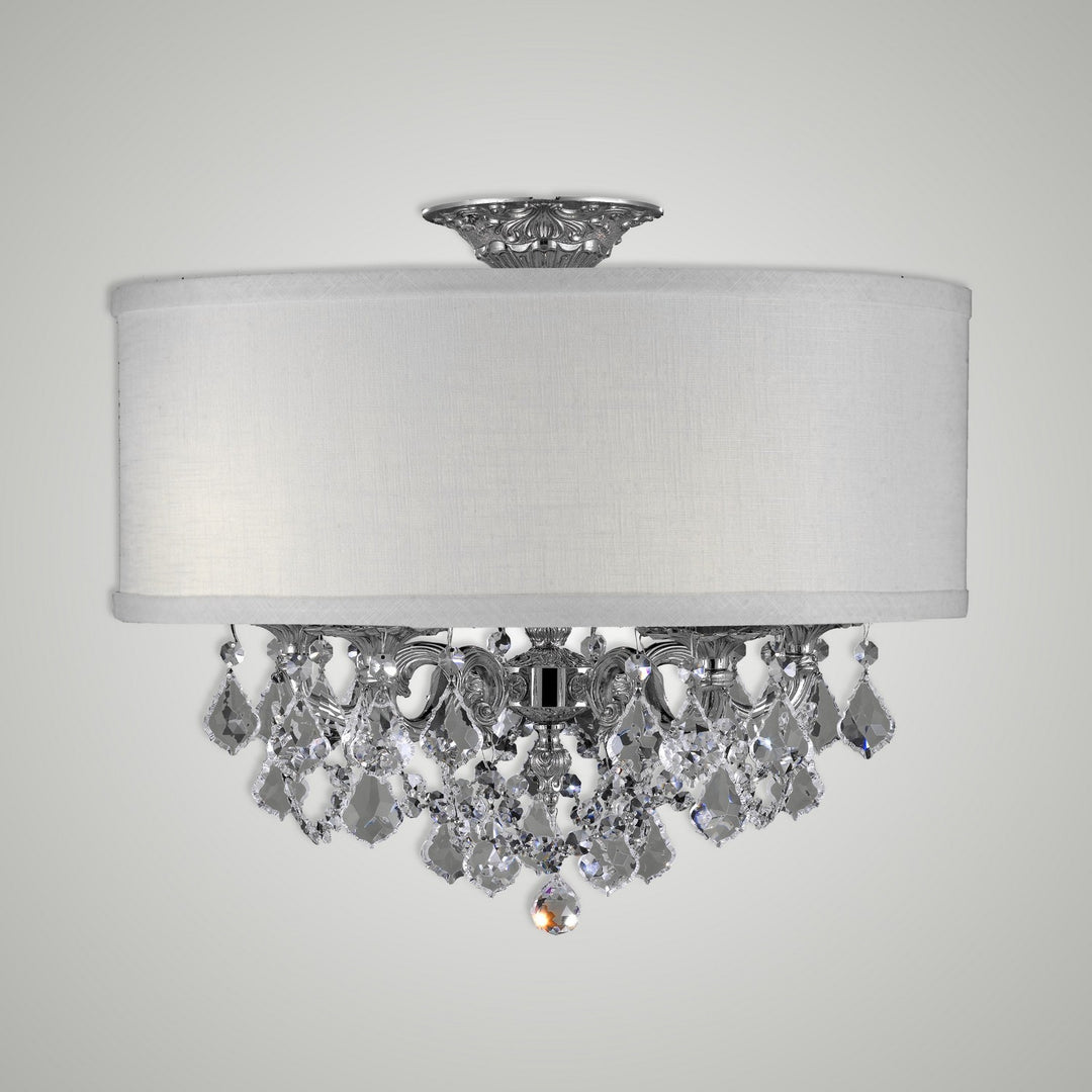 American Brass & Crystal Llydia FM6511-A-08G-ST-HL Ceiling Light - Silver