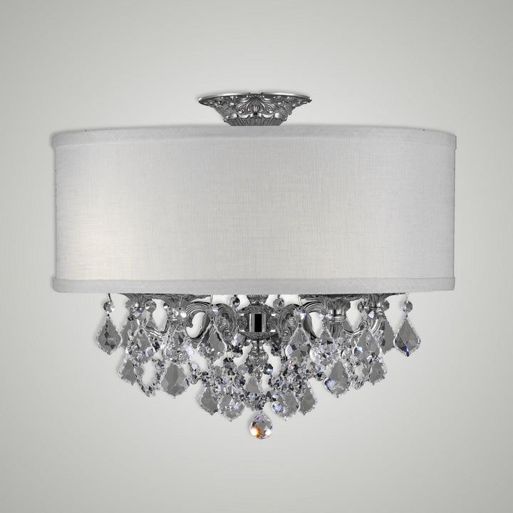 American Brass & Crystal Llydia FM6511-A-08G-ST-HL Ceiling Light - Silver