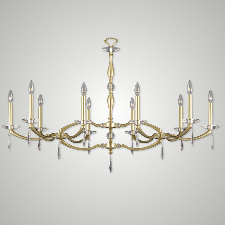 American Brass & Crystal Kensington IL5347-U-36G-ST Chandelier Light - Old Brass