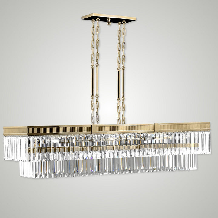 American Brass & Crystal Valencia Modern IL8306-P-32G Pendant Light - Polished Brass