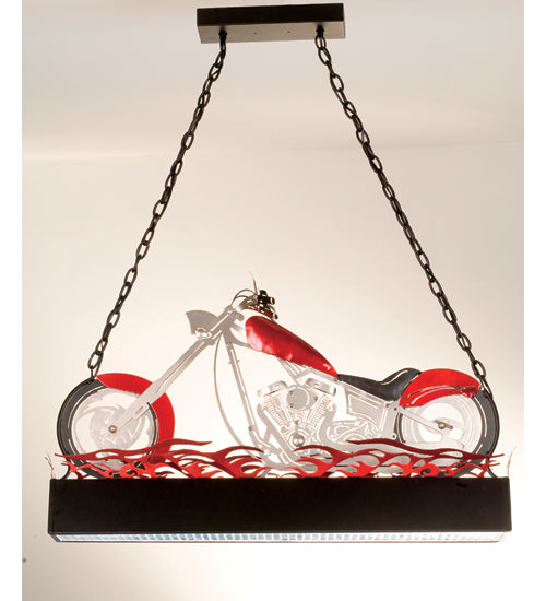 Meyda Tiffany Motorcycle 13588 Pendant Light - Nickel