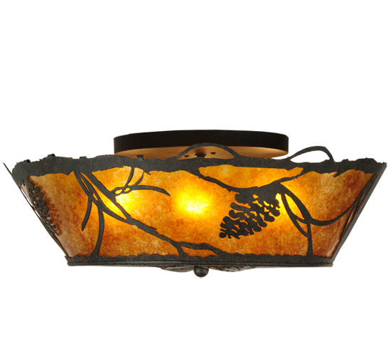 Meyda Tiffany Whispering Pines 135923 Ceiling Light - Mahogany Bronze