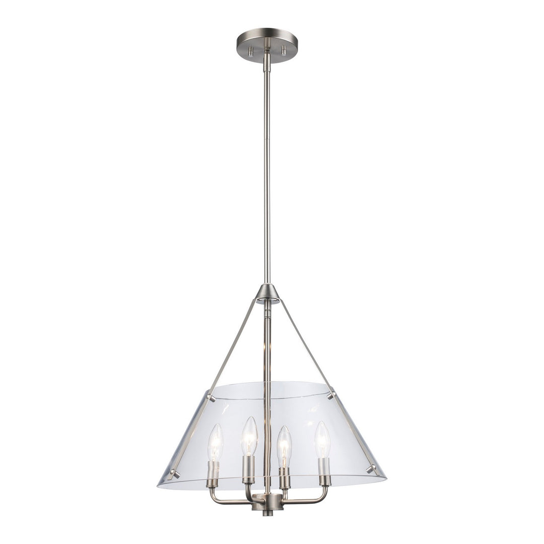 Trans Globe Imports Armani 11584 BN Chandelier Light - Brushed Nickel