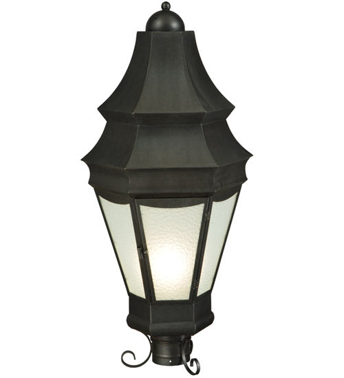 Meyda Tiffany Lighting 135978 Statesboro Two Light Outdoor Street Lamp Outdoor Bronze / Dark