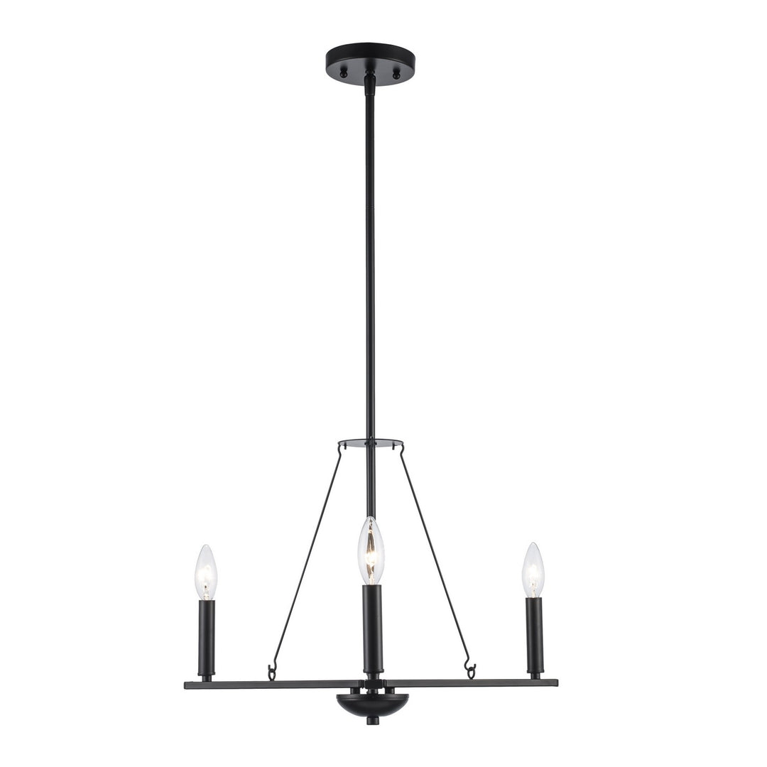 Trans Globe Imports Linden 11643 BK Chandelier Light - Black