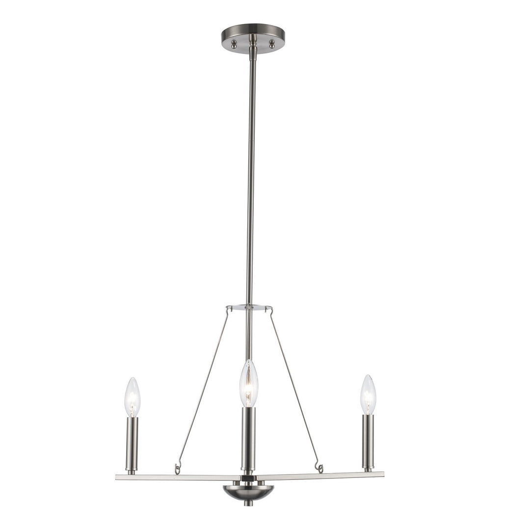 Trans Globe Imports Linden 11643 BN Chandelier Light - Brushed Nickel