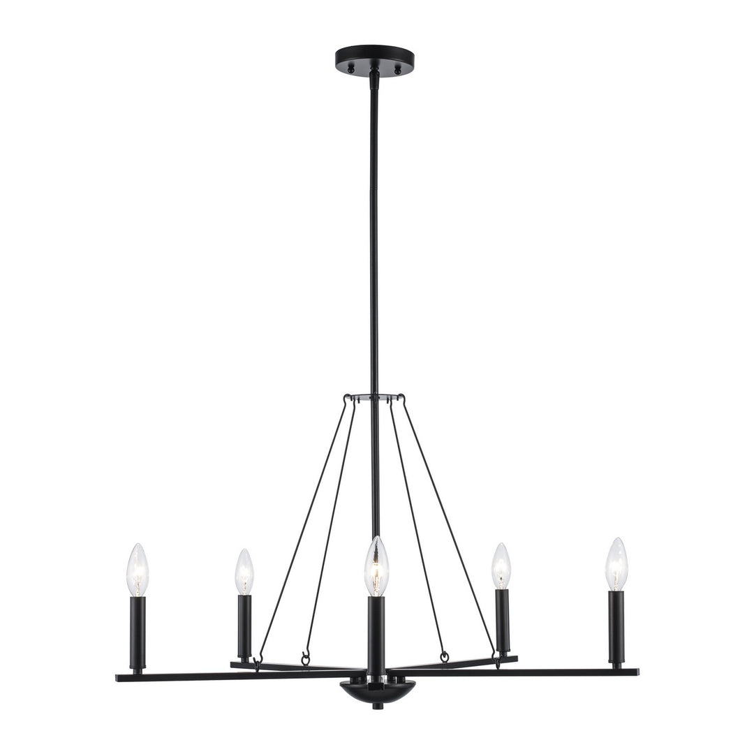 Trans Globe Imports Linden 11645 BK Chandelier Light - Black