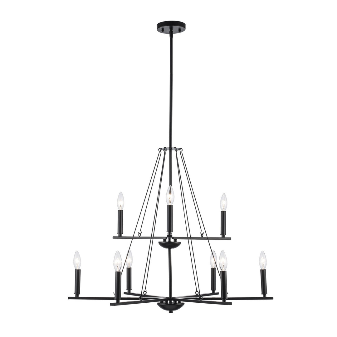 Trans Globe Imports Linden 11649 BK Chandelier Light - Black