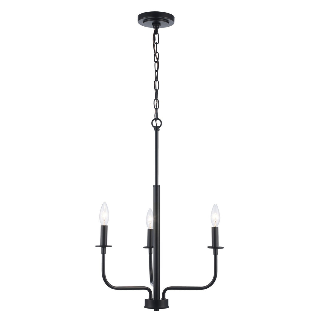 Trans Globe Imports Tennyson 11653 BK Chandelier Light - Black