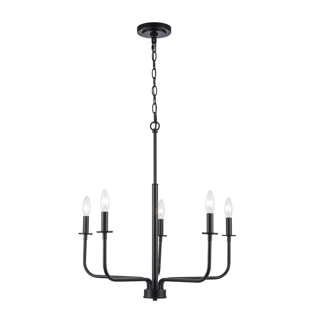 Trans Globe Imports Tennyson 11655 BK Chandelier Light - Black