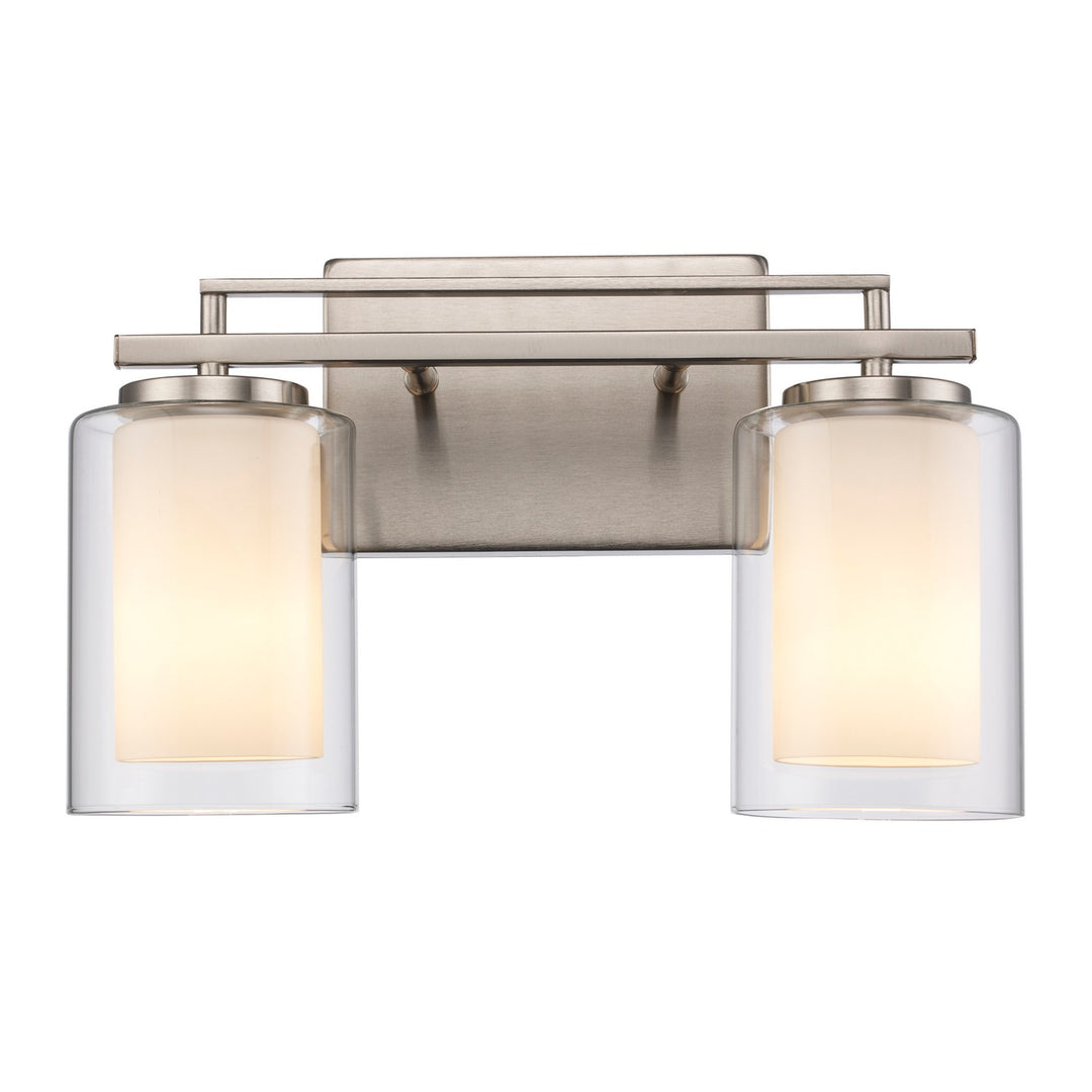 Trans Globe Imports Lisbon 22482 BN Bath Vanity Light 15 in. wide - Brushed Nickel