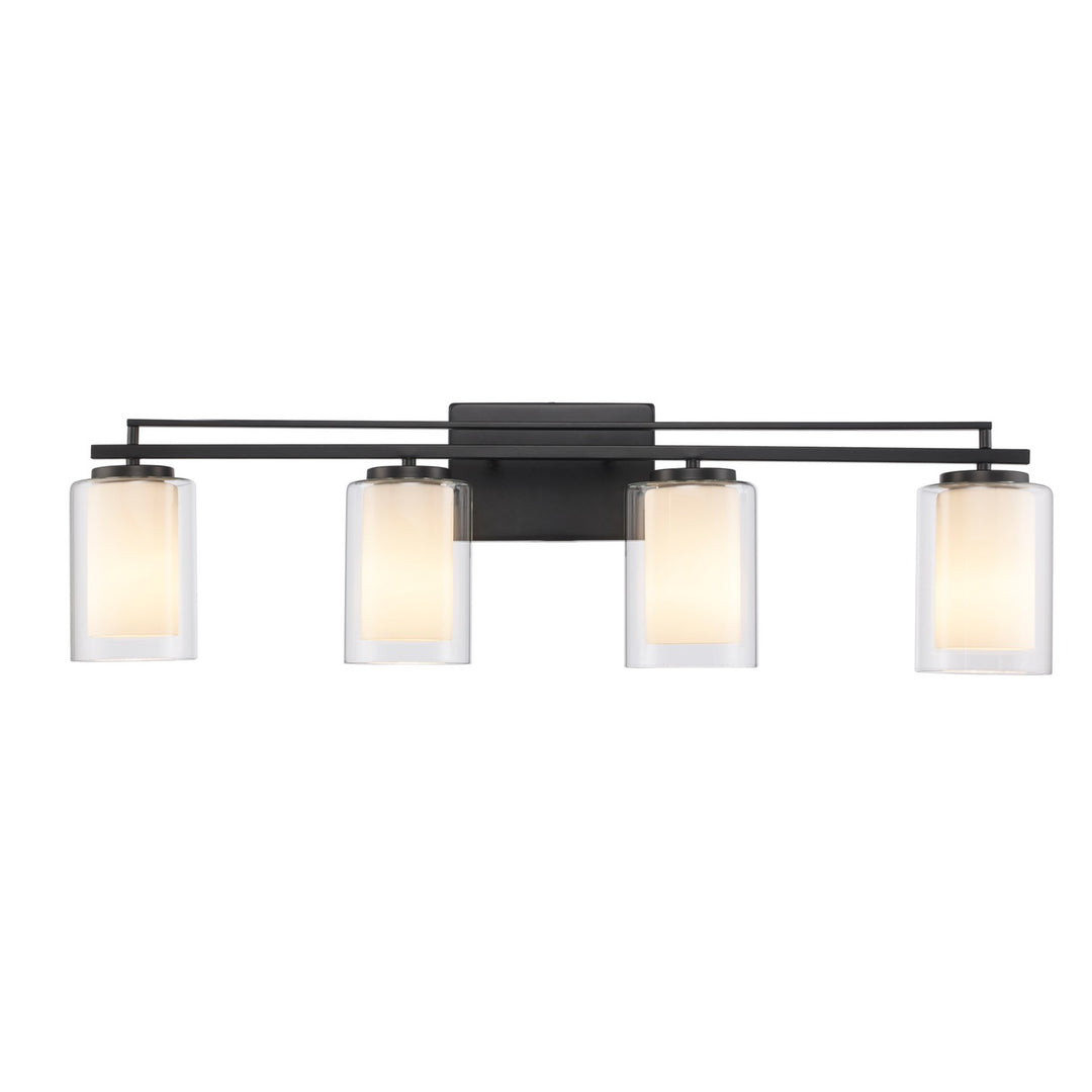 Trans Globe Imports Lisbon 22484 BK Bath Vanity Light 32 in. wide - Black