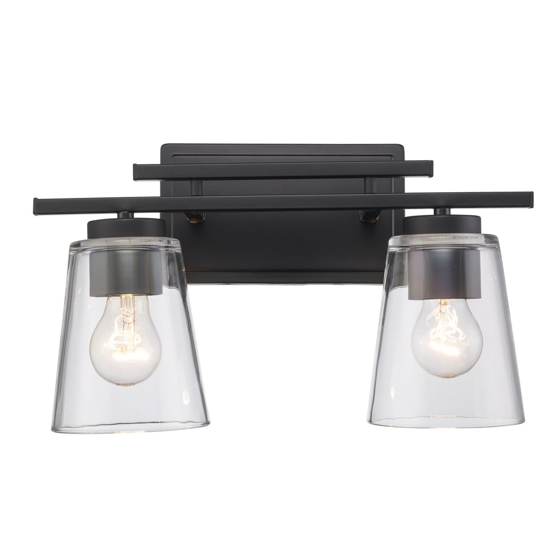 Trans Globe Imports Iris 22492 BK Bath Vanity Light 15 in. wide - Black