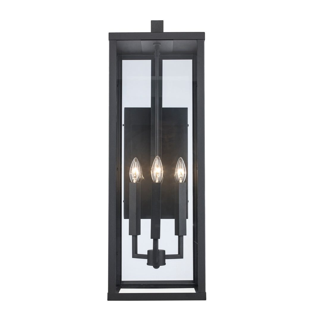 Trans Globe Imports 40759 BK Oxford Three Light Outdoor Wall Mount Outdoor Black