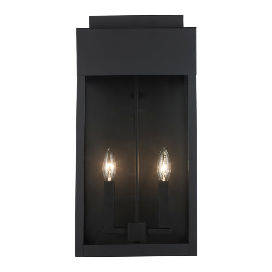 Trans Globe Imports 51521 BK Marley Two Light Outdoor Wall Mount Outdoor Black