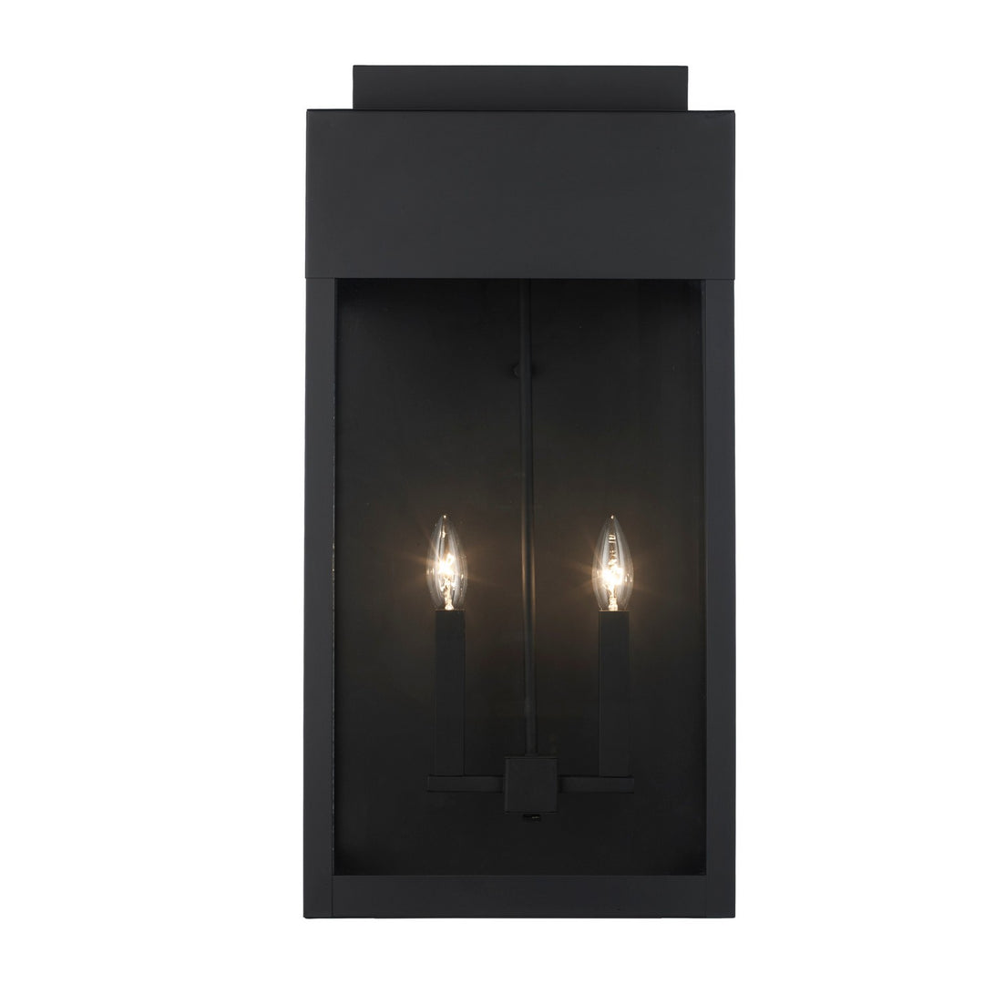 Trans Globe Imports 51522 BK Marley Two Light Outdoor Wall Mount Outdoor Black