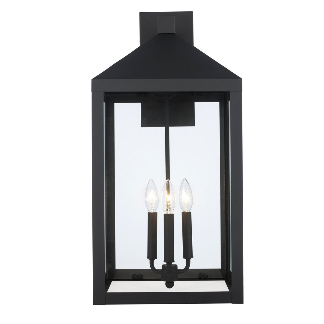 Trans Globe Imports 51533 BK Tempest Three Light Outdoor Wall Mount Outdoor Black