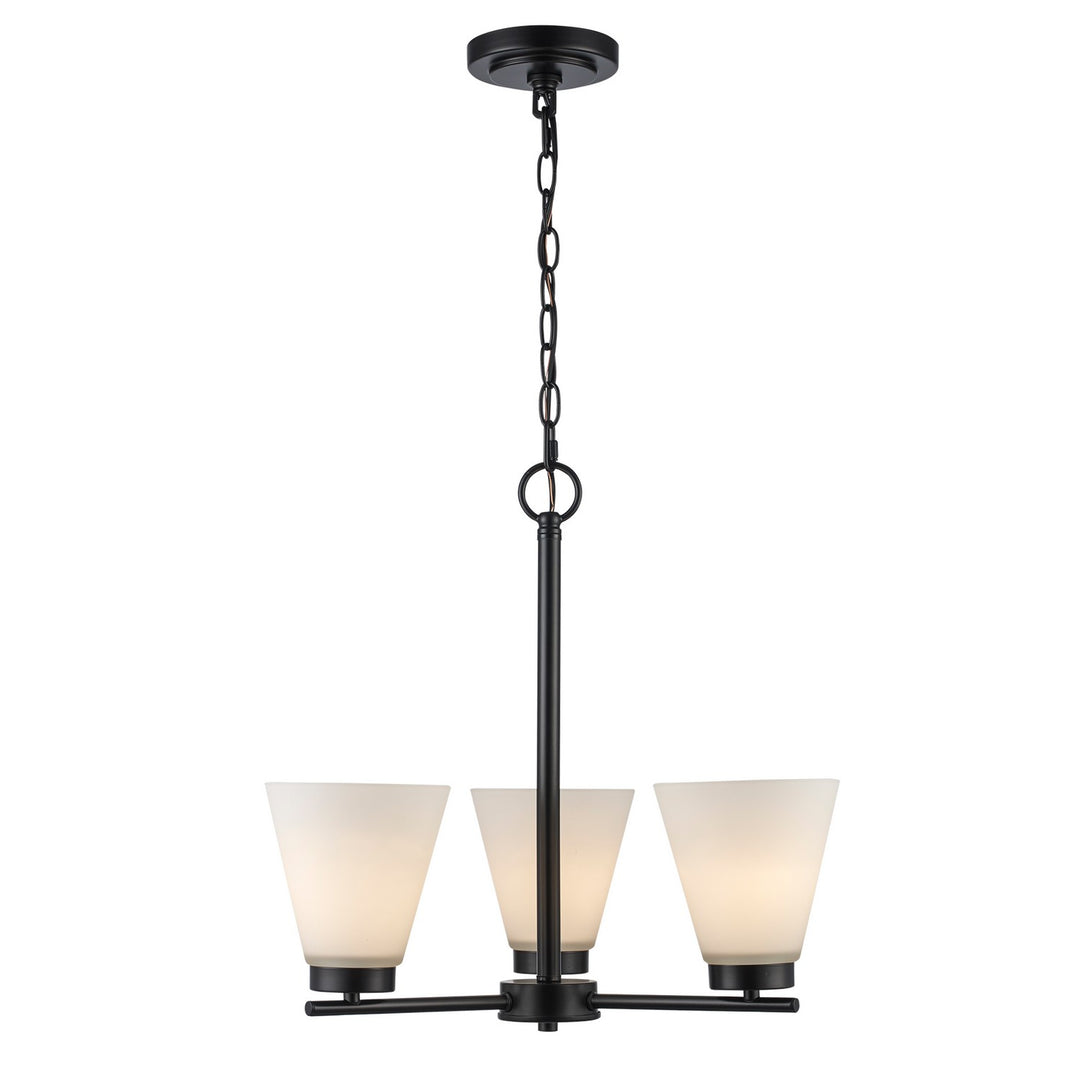 Trans Globe Imports Fifer 71805-3 BK Chandelier Light - Black