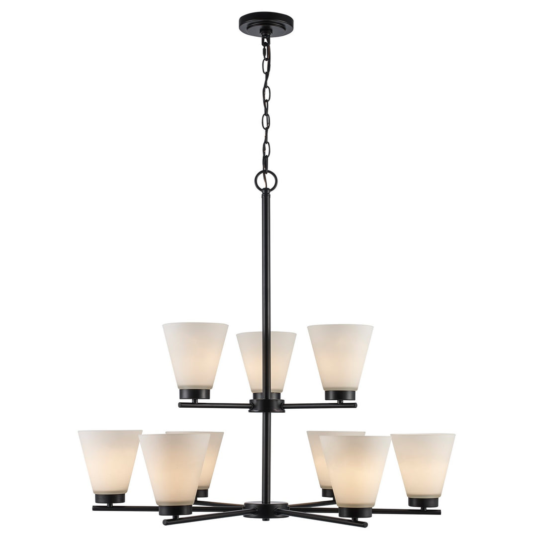 Trans Globe Imports Fifer 71809 BK Chandelier Light - Black