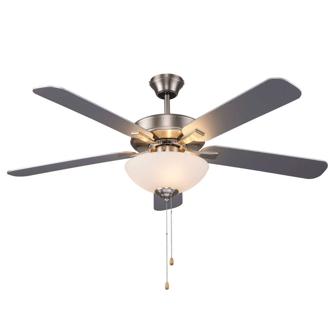 Trans Globe Imports Arden F-1034 BN Ceiling Fan - Brushed Nickel, Silver Grey/