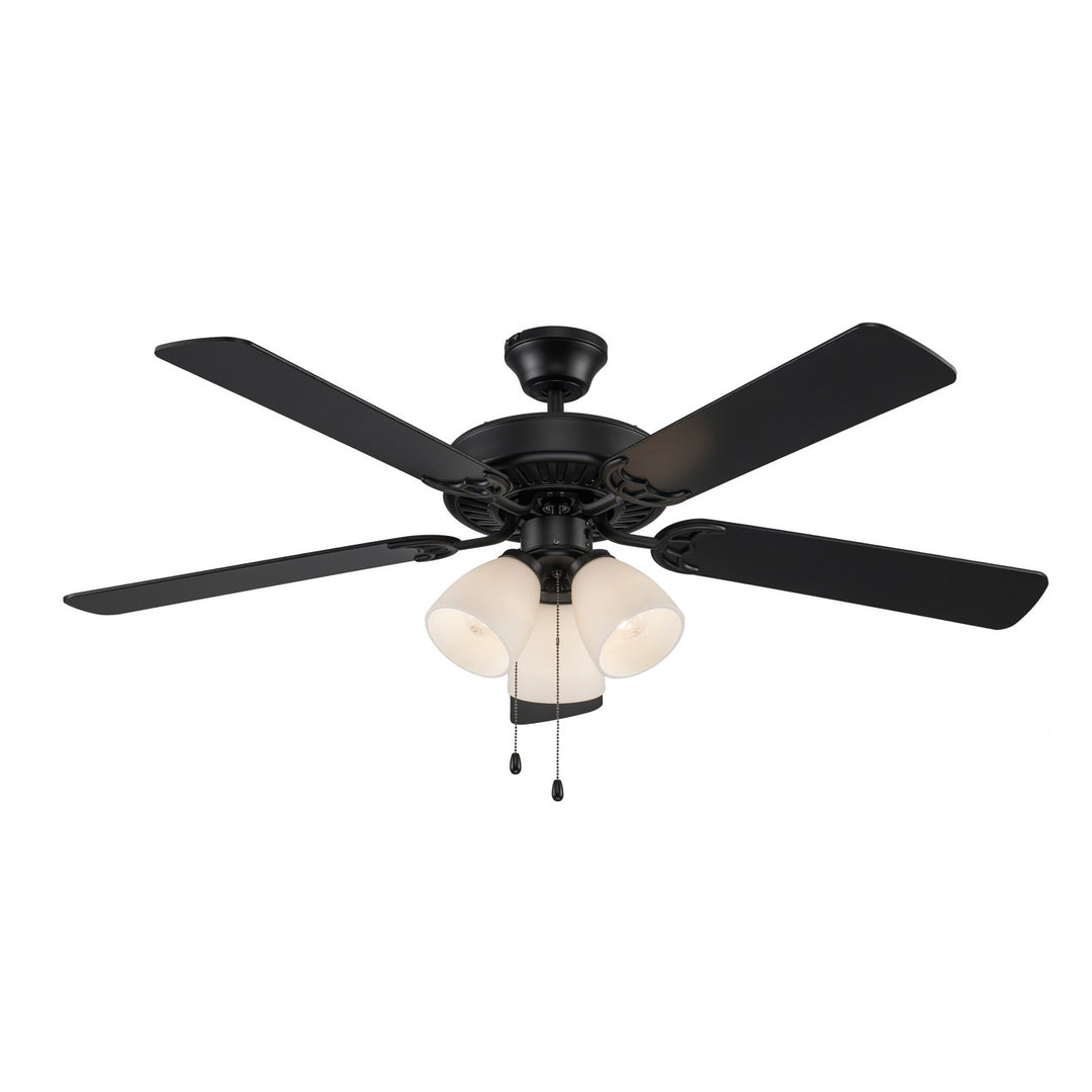 Trans Globe Imports Solana F-2005 BK Ceiling Fan - Black, Black/