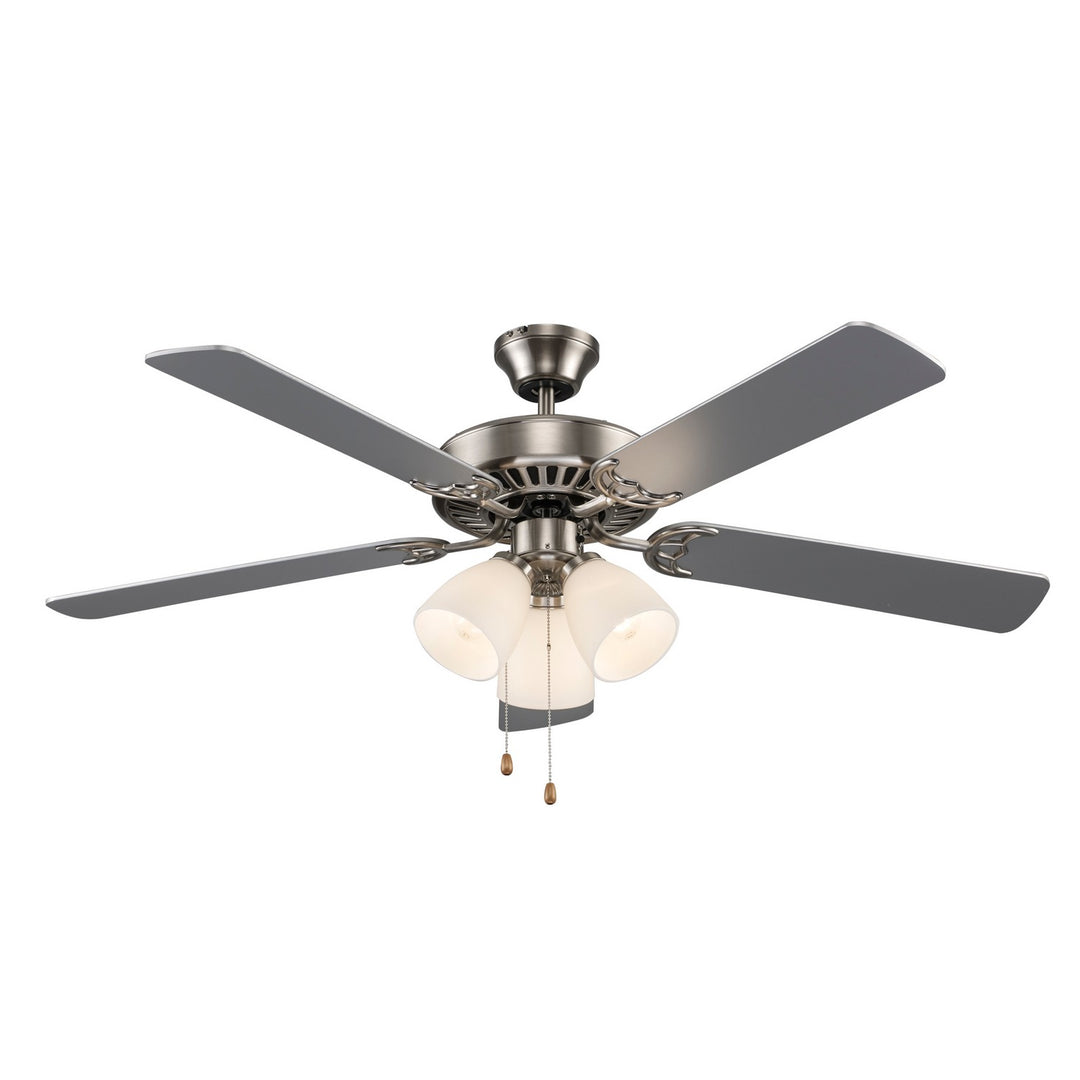 Trans Globe Imports Solana F-2005 BN Ceiling Fan - Brushed Nickel, MS5053/