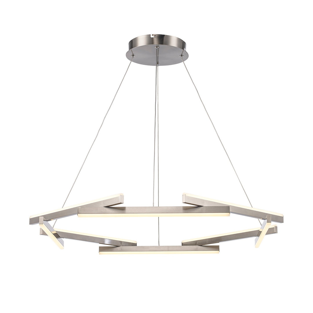 Trans Globe Imports Celestia MDN-1566 BN Chandelier Light - Brushed Nickel