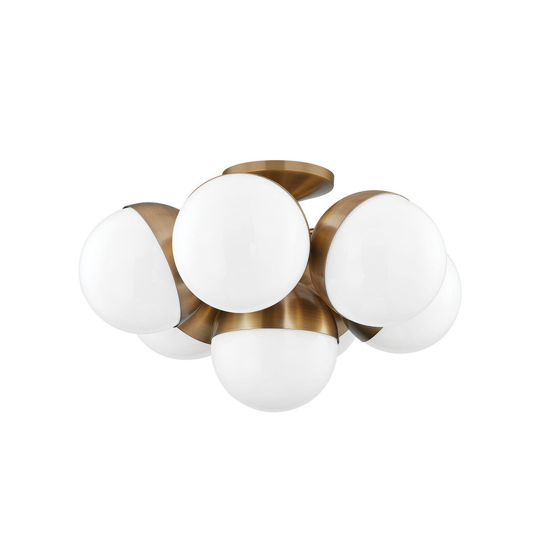 Troy Cupertino C1524-PBR Ceiling Light - Patina Brass