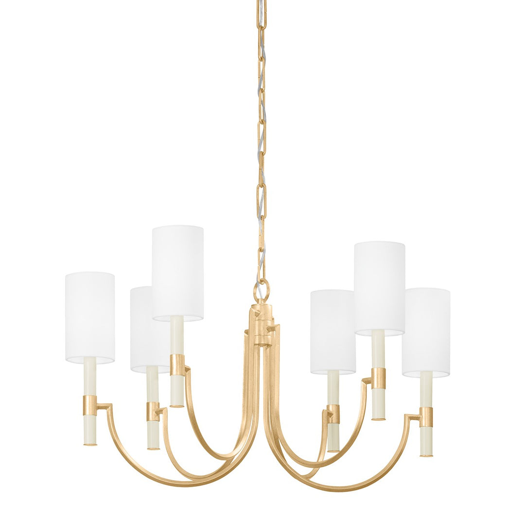 Troy Gustine F1131-VGL Chandelier Light - Vintage Gold Leaf