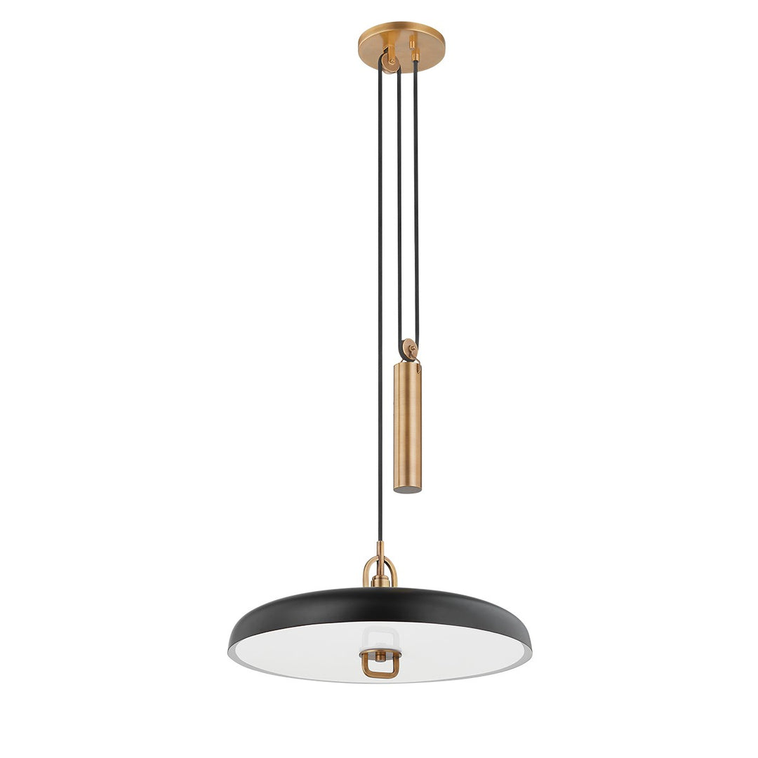 Troy Plummet F1618-PBR/SBK Pendant Light - Patina Brass