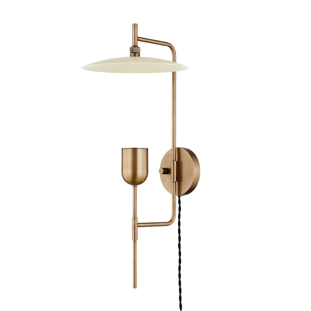 Troy Manti PTL1224-PBR/SSD Wall Sconce Light - Patina Brass