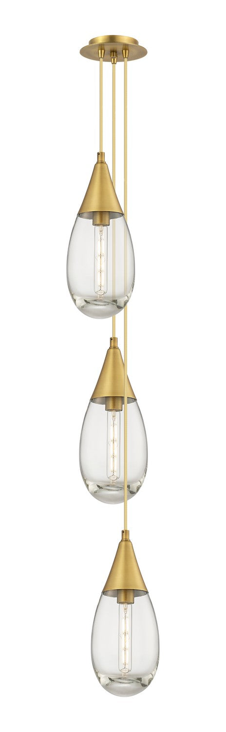 Innovations Downtown Urban 103-450-1P-BB-G450-6CL Pendant Light - Brushed Brass