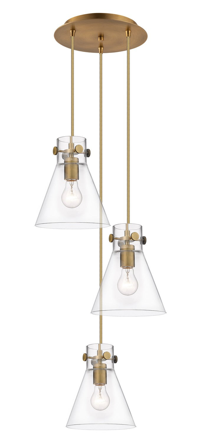 Innovations Downtown Urban 113-410-1PS-BB-G411-8CL Pendant Light - Brushed Brass