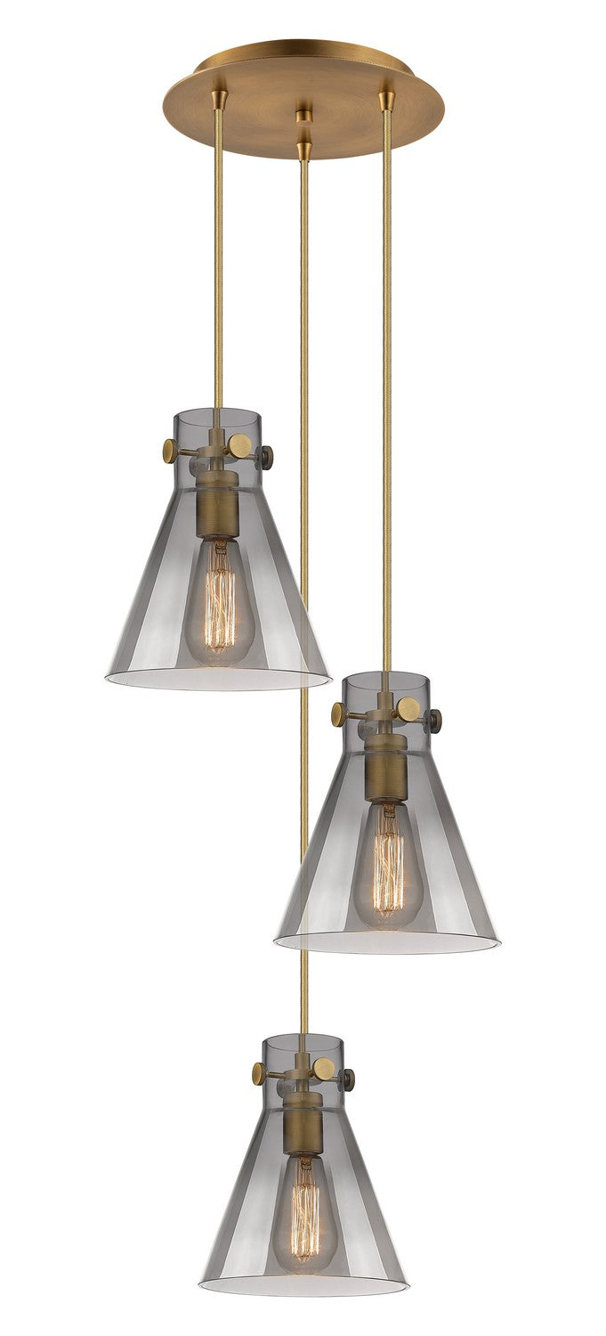 Innovations Downtown Urban 113-410-1PS-BB-G411-8SM Pendant Light - Brushed Brass