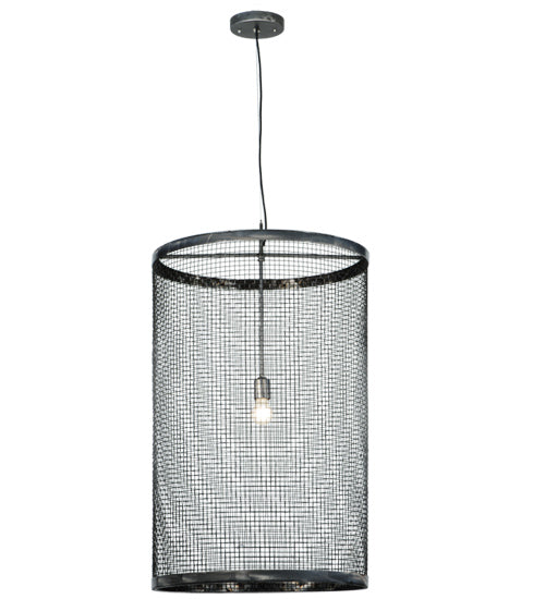 Meyda Tiffany Cilindro 136218 Pendant Light - Satin Clear
